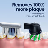 Oral-B Pro 1000 Rechargeable Electric Toothbrush Black Removes 100% More Plaque