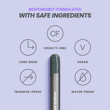 Wonderskin 1440 Longwear Eyeliner Pencil Deep Black Waterproof Formula for Lasting Eye Makeup