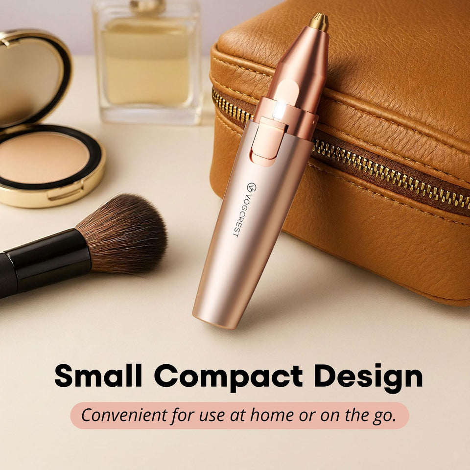 VG VOGCREST Facial Hair Remover and Eyebrow Shaver with Rechargeable LED Precision Trimmer