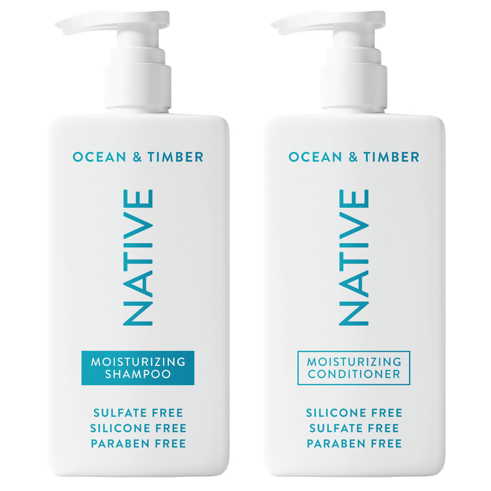 Native Coconut and Vanilla Shampoo and Conditioner Duo for All Hair Types with Clean Ingredients