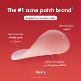 Mighty Patch Original Acne Pimple Patches by Hero Cosmetics Hydrocolloid Spot Stickers 36 Count