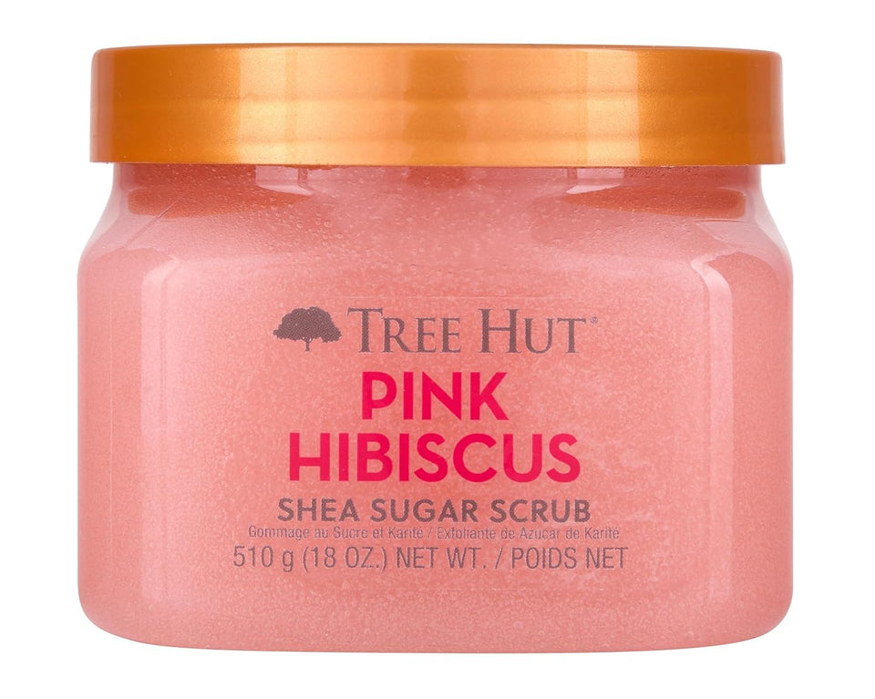 Tree Hut Vanilla Body Scrub with Shea Butter & Essential Oils Hydrating Sugar Exfoliator 18 Oz