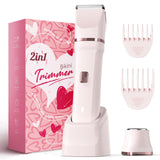 Risina bikini trimmer painless ceramic blade IPX7 waterproof cordless lady shaver pink - BuyO