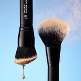 e.l.f. Dual-Ended Cream Powder Brush Two-in-One Airbrushed Complexion Vegan Cruelty-Free