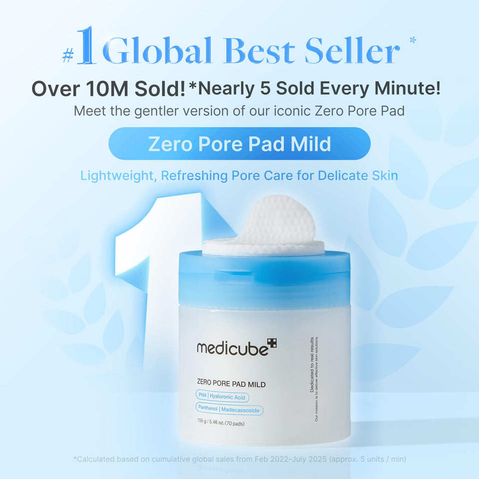 medicube Dual Textured Toner Pads with AHA BHA for Clearer Smoother and Refined Looking Skin