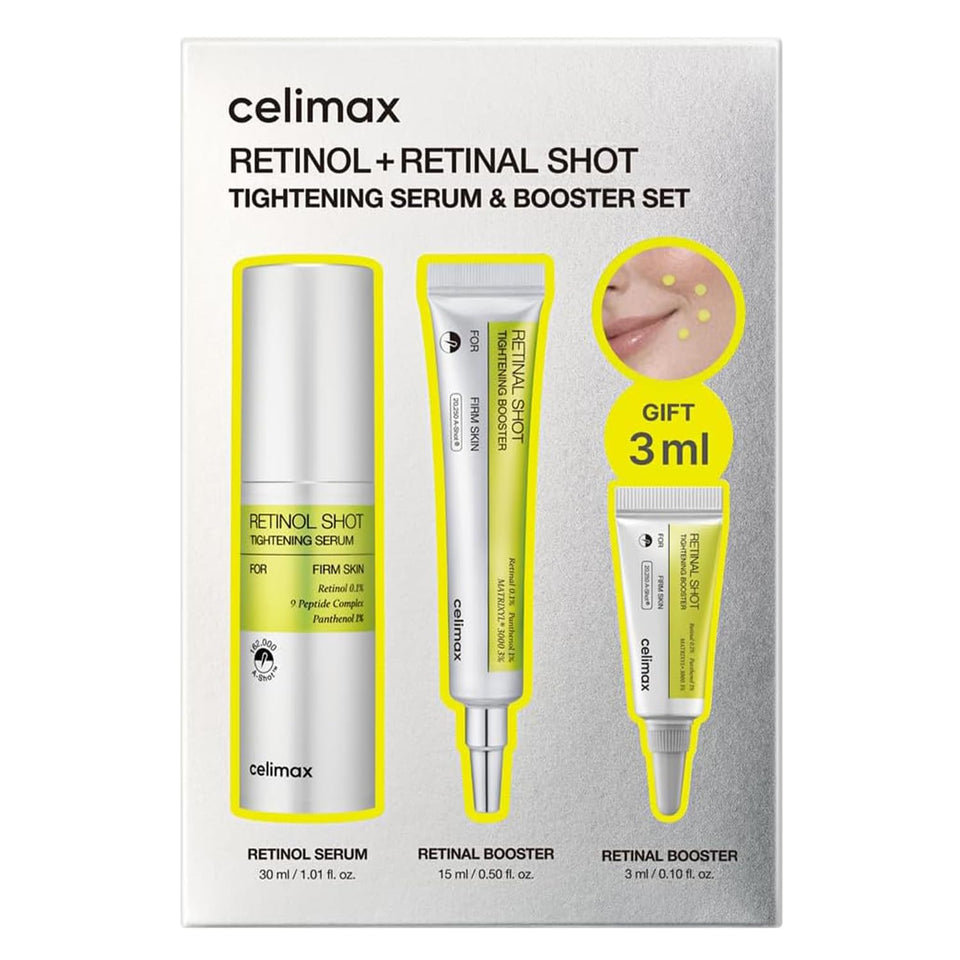 celimax Vita A Retinal Shot Tightening Booster with 0.1% Retinal for Wrinkles & Firm Skin 15ml