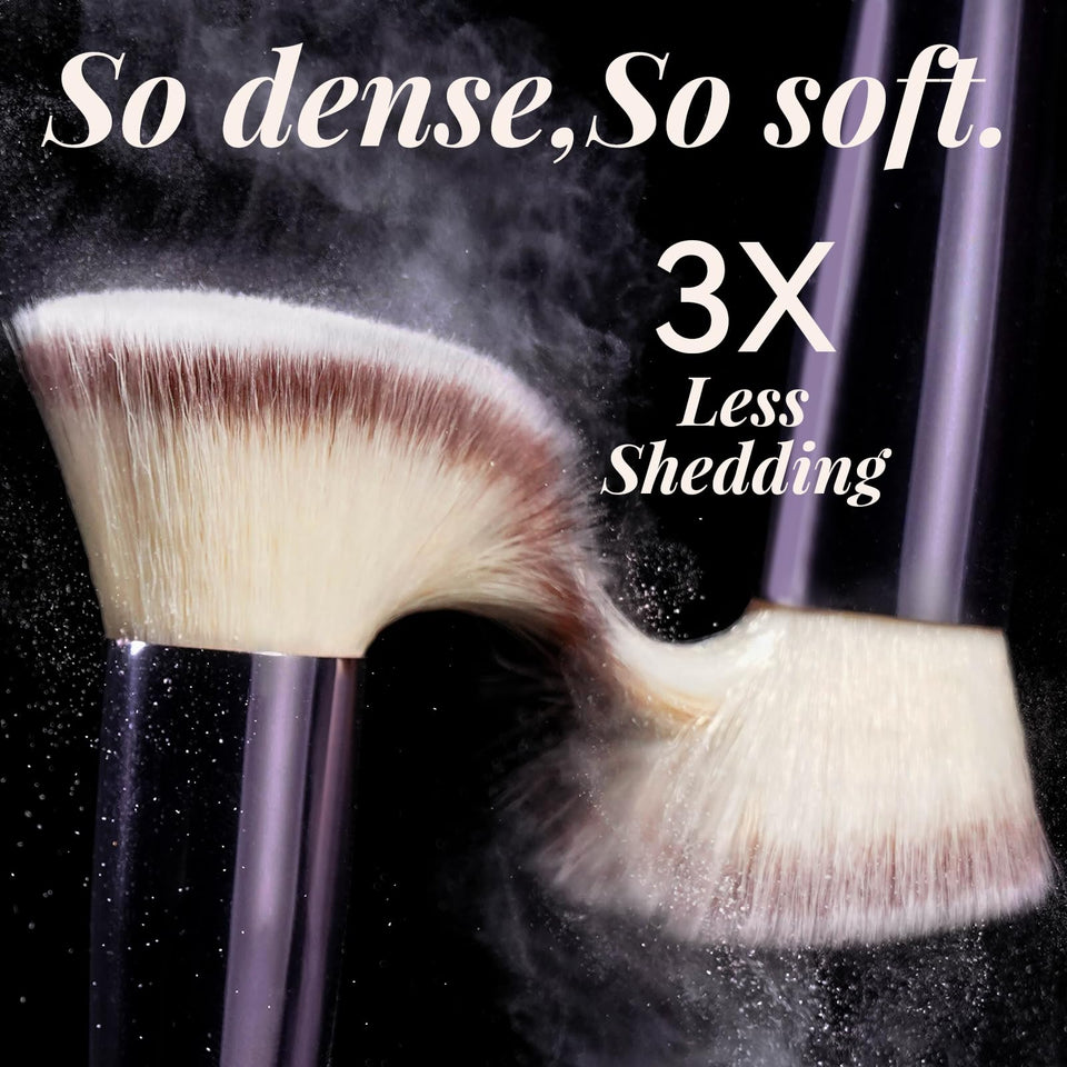 BS-MALL 18 Piece Professional Makeup Brush Set Synthetic Foundation Powder Eyeshadow with Labeled Case