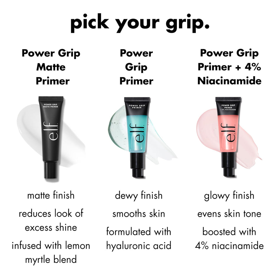 e.l.f. Power Grip Primer Gel Based Hydrating Face Primer for Long Lasting Makeup and Smooth Skin