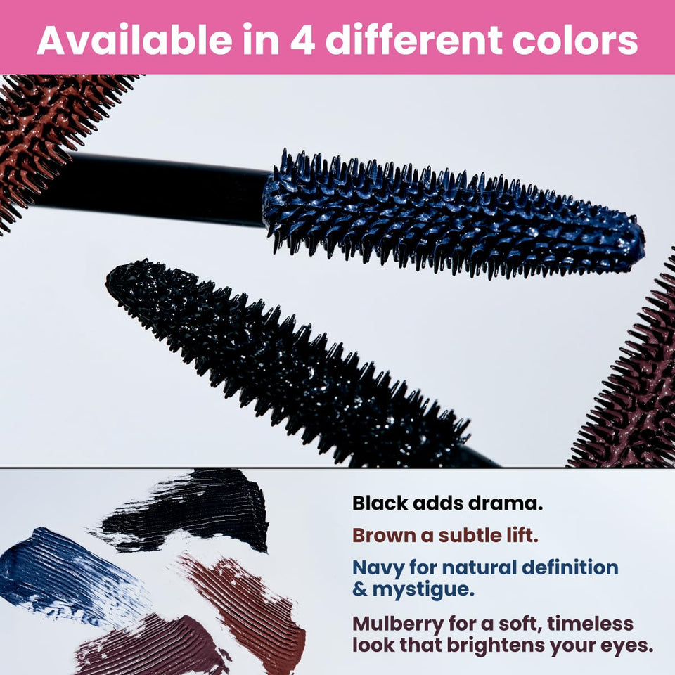 PrimeLash Volumizing Mascara for Mature Women with Long Lasting Wear and Hypoallergenic Formula