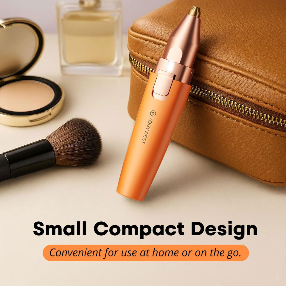 VG VOGCREST Facial Hair Remover and Eyebrow Shaver with Rechargeable LED Precision Trimmer