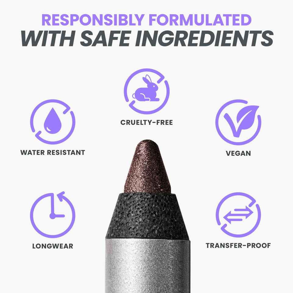 Wonderskin 1440 Longwear Eyeliner Pencil Deep Black Waterproof Formula for Lasting Eye Makeup