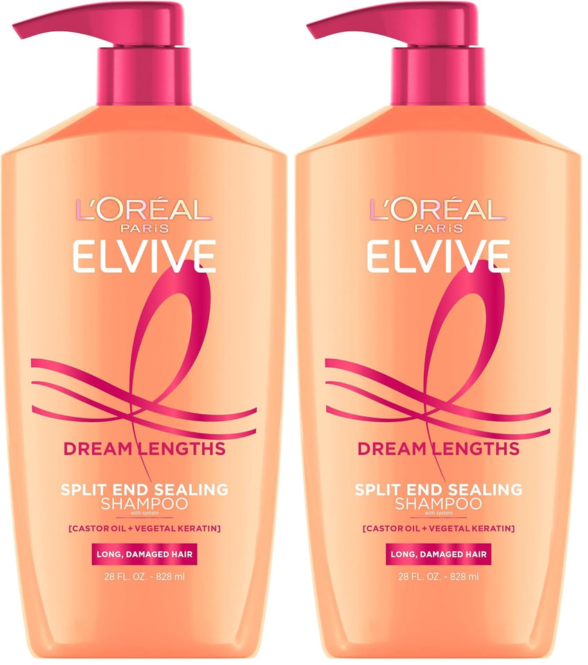 L'Oreal Paris Elvive Dream Lengths Shampoo and Conditioner Kit, Paraben Free, 1 kit