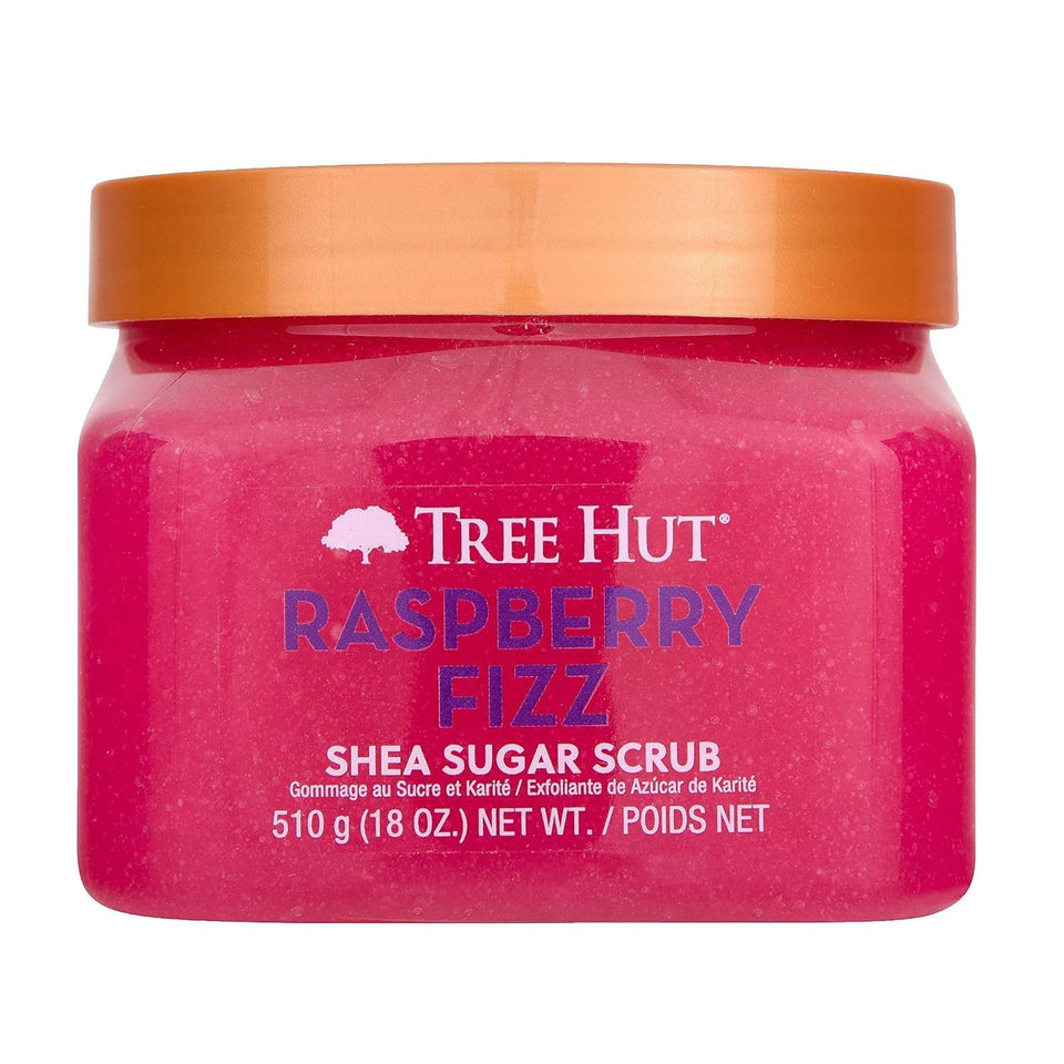 Tree Hut Vanilla Body Scrub with Shea Butter & Essential Oils Hydrating Sugar Exfoliator 18 Oz