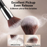 BEAKEY 10+2 Makeup Brushes Set Professional Foundation Eyeshadow Concealer Blush with 2 Blender Sponges Paper Case