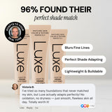 Luxe Color Changing Foundation Medium with Smart Shade Matching Formula for Natural Looking Skin