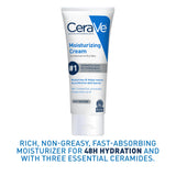 CeraVe Moisturizing Cream for Face & Body with Hyaluronic Acid & Ceramides 19 Oz