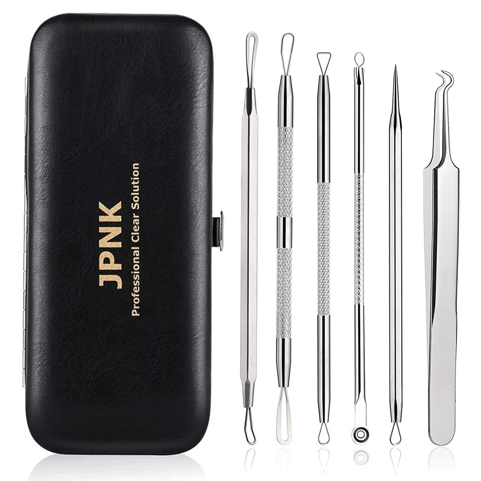 JPNK blackhead remover comedone extractor acne removal kit stainless steel - BuyO