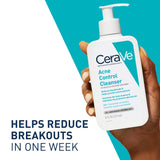 CeraVe Acne Face Cleanser 2% Salicylic Acid Oil Absorbing Clay for Breakout Control 16 Ounce