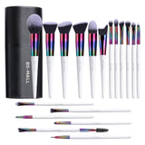 BS MALL Makeup Brush Set 18 Piece Professional Cosmetic Brushes with Black Case for Flawless Makeup