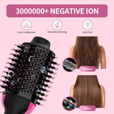 Umeely 4-in-1 Hair Dryer Brush Blow Dryer Styler with Negative Ion Anti-Frizz Ceramic Titanium Barrel