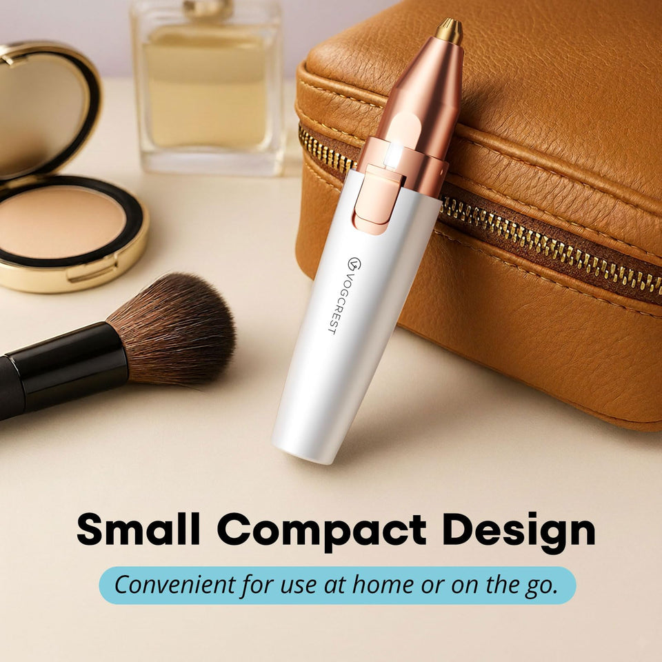 VG VOGCREST Facial Hair Remover and Eyebrow Shaver with Rechargeable LED Precision Trimmer