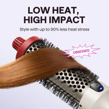 Wavytalk Thermal Brush 1.5 Inch Heated Round Brush with Ionic Ceramic for Smooth Blowout Hair Styling