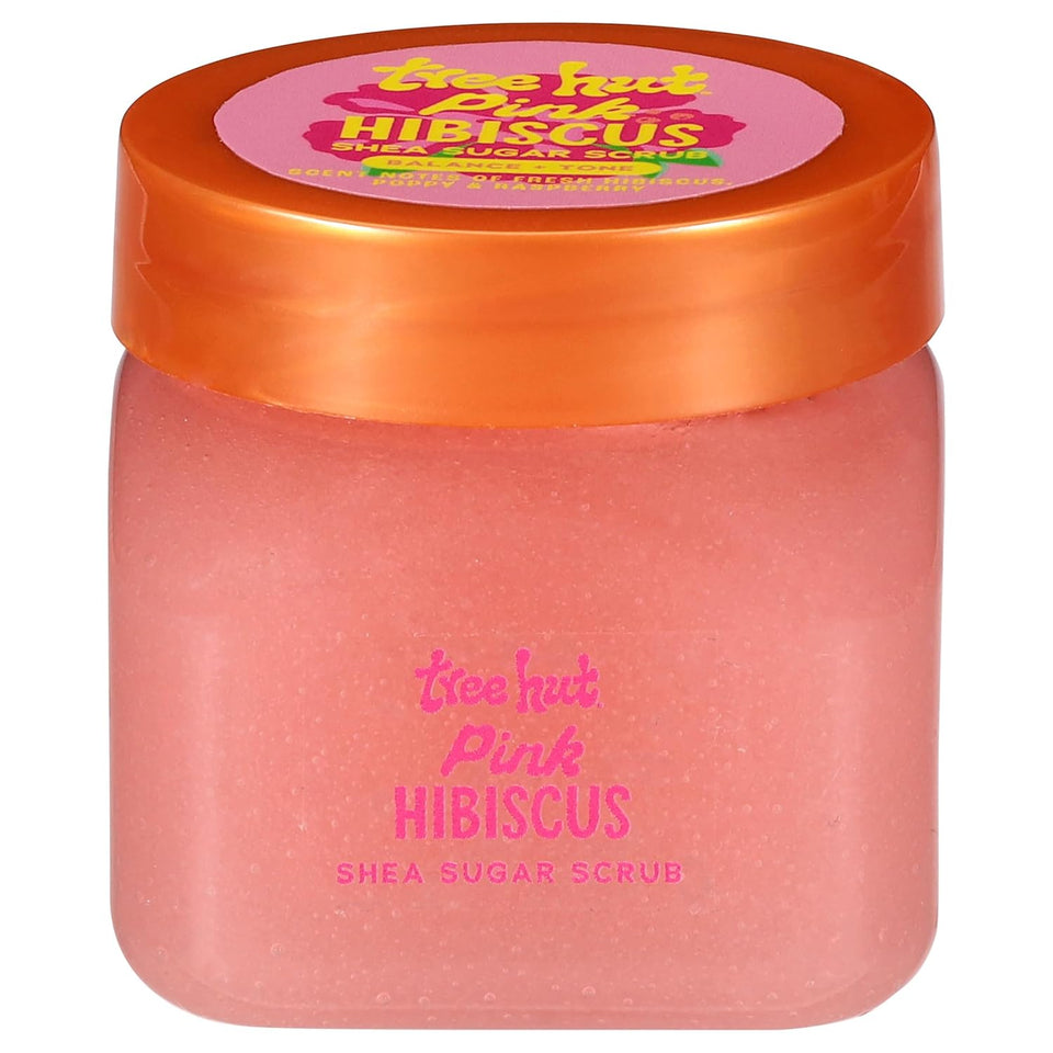 Tree Hut Vanilla Body Scrub with Shea Butter & Essential Oils Hydrating Sugar Exfoliator 18 Oz