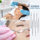 JPNK Blackhead Remover Comedone Extractor Acne Removal Kit Stainless Steel