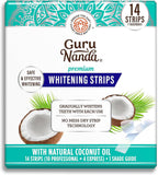 GuruNanda Teeth Whitening Strips Kit 7 Day Formula for Whiter Teeth and Long Lasting Brightness