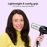 Conair 1875W Full Size Ionic Hair Dryer with Concentrator Attachment Black Chrome