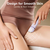 Virelle Waterproof Electric Foil Shaver Bikini Trimmer Women Ceramic Blade Type-C Charging Travel Size Purple