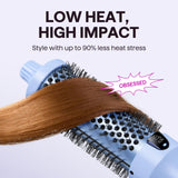 Wavytalk Thermal Brush 1.5 Inch Heated Round Brush with Ionic Ceramic for Smooth Blowout Hair Styling