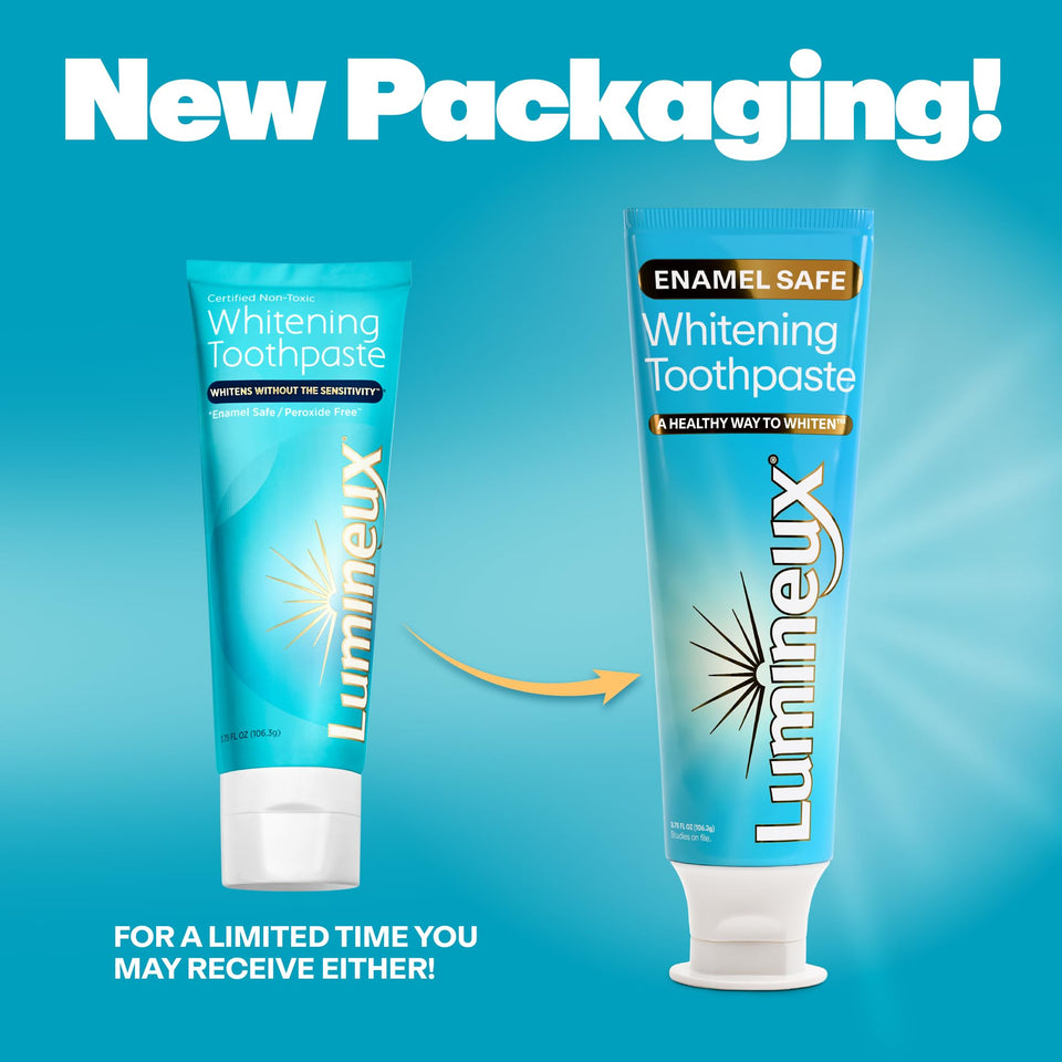 Lumineux Teeth Whitening Strips Kit Peroxide Free Formula for Whiter Teeth and Enamel Protection
