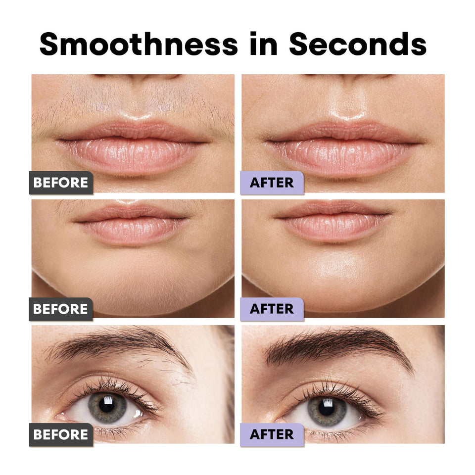 VG VOGCREST Facial Hair Remover and Eyebrow Shaver with Rechargeable LED Precision Trimmer