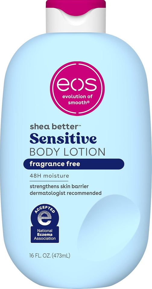 eos Shea Better Body Lotion Vanilla Cashmere Lightweight Non Greasy Moisturizer for Dry Skin Care