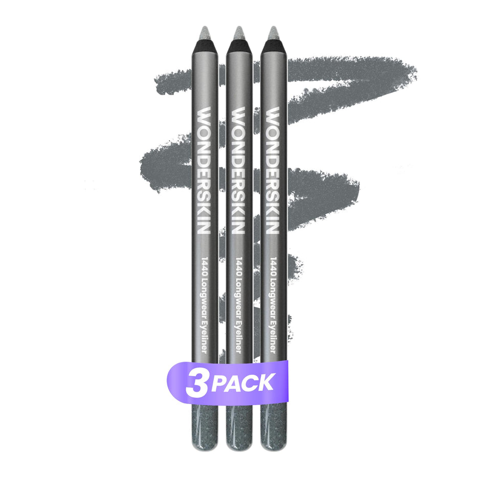 Wonderskin 1440 Longwear Eyeliner Pencil Deep Black Waterproof Formula for Lasting Eye Makeup