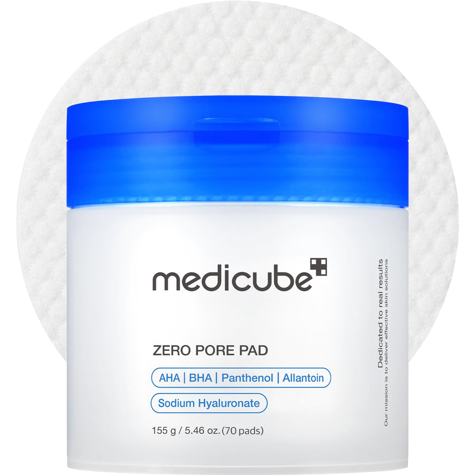 medicube Dual Textured Toner Pads with AHA BHA for Clearer Smoother and Refined Looking Skin