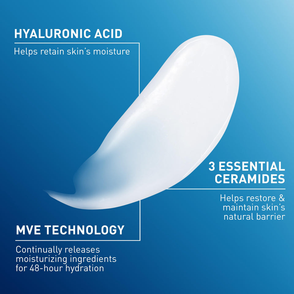 CeraVe Daily Moisturizing Lotion for Dry Skin with Hyaluronic Acid & Ceramides 12 Oz