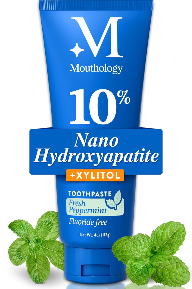 Mouthology Fluoride Free Whitening Toothpaste for Adults with Enamel Protection and Oral Care Support