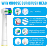 GENKENT 12 Pack Replacement Toothbrush Heads Compatible with Oral-B Pro 1000 7000 9600 3000 500