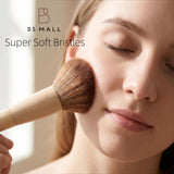 BS-MALL 18 Piece Professional Makeup Brush Set with Travel Case Synthetic Face Eye Brushes