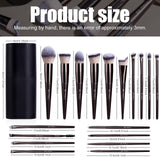BS MALL Makeup Brush Set 18 Piece Professional Cosmetic Brushes with Black Case for Flawless Makeup