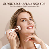 DUcare Flat Top Kabuki Foundation Brush Synthetic Liquid Mineral Powder Buffing Stippling Rose Gold