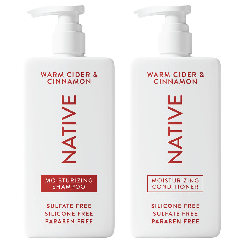 Native Coconut and Vanilla Shampoo and Conditioner Duo for All Hair Types with Clean Ingredients