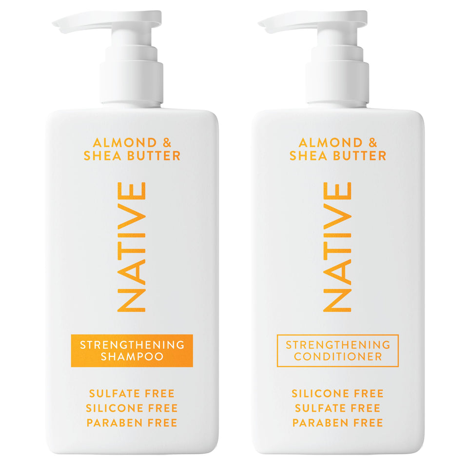 Native Coconut and Vanilla Shampoo and Conditioner Duo for All Hair Types with Clean Ingredients