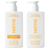 Native Coconut and Vanilla Shampoo and Conditioner Duo for All Hair Types with Clean Ingredients