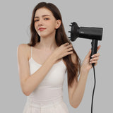 AINA Hair Dryer with Diffuser Advanced Ionic Technology Ceramic Coating Cold Shot Turbo Heat 110V Black