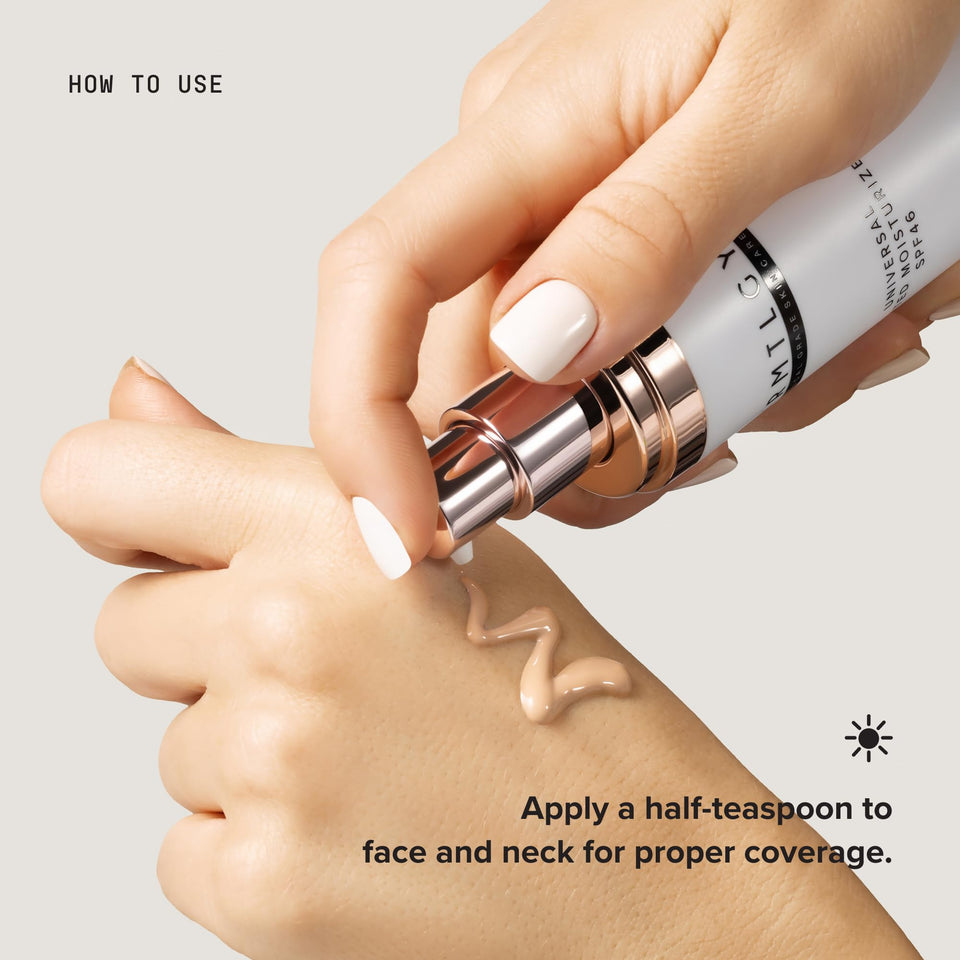 DRMTLGY Universal Tinted Moisturizer SPF 46 with Hyaluronic Acid and Broad Spectrum UV Protection
