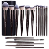 BS MALL Makeup Brush Set 18 Piece Professional Cosmetic Brushes with Black Case for Flawless Makeup