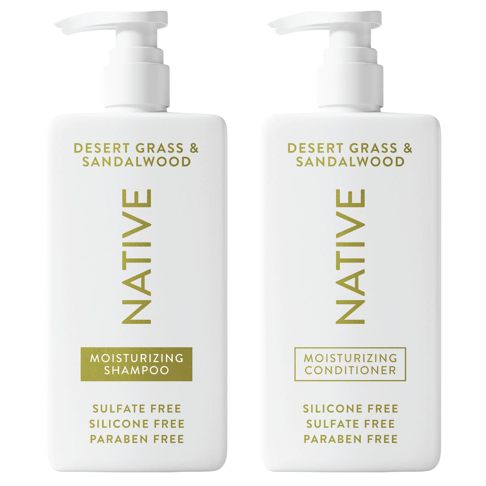 Native Coconut and Vanilla Shampoo and Conditioner Duo for All Hair Types with Clean Ingredients